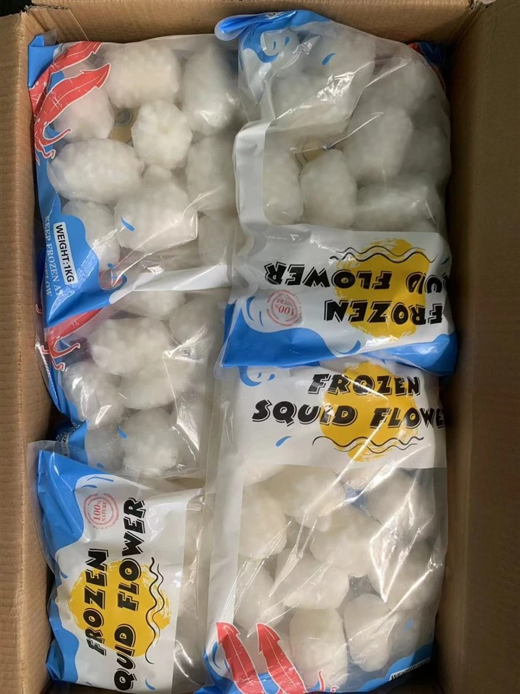 Frozen Squid Flower IQF Squid Pineapple Cut